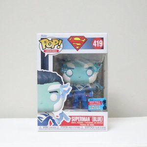 DC Superman (Blue) 2021 Fall Convention Funko Pop! #419